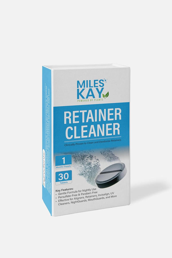 Retainer Cleaner Tablets – Keep Your Retainer Fresh, Retainer Bright and Stain-Free. Cleaning Tablets for Retainers, Ultrasonic & Dental Pod Compatible. Fresh Mint | Miles Kay (30)