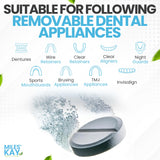 Retainer Cleaner 120 Tablets (4-Month Supply) – Keep Your Retainer Fresh, Retainer Bright and Stain-Free. Cleaning Tablets for Retainers, Ultrasonic & Dental Pod Compatible. Fresh Mint | Miles Kay